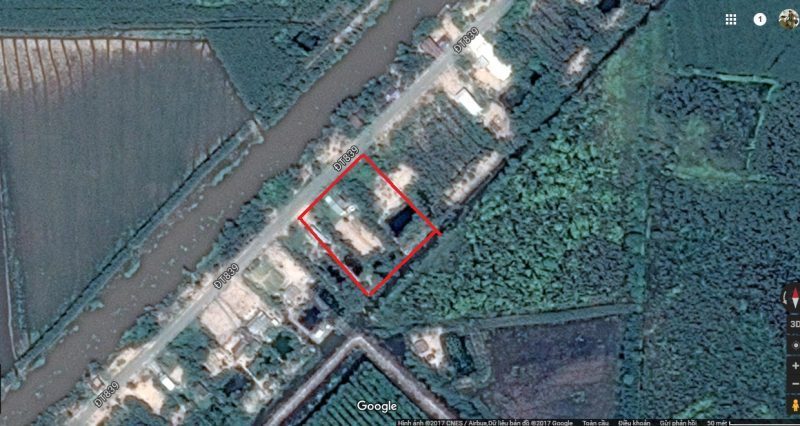 Bán lô đất mặt tiền đường Tỉnh 839, x.Bình Hòa Hưng, Đức Huệ, Long An, dt: 5212m2