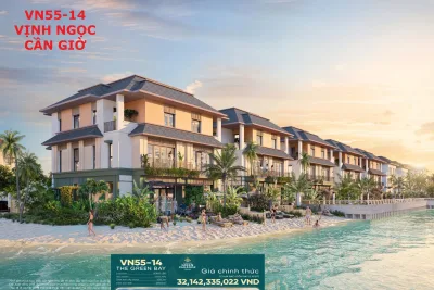 Bán biệt thự song lập BIỂN Vịnh Ngọc VN55-14, VINHOMES GREEN PARADIES Cần Giờ